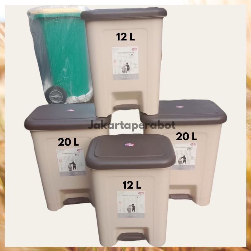 SALE!!! TEMPAT SAMPAH INJAK 12-20 LITER / TEMPAT WADAH SAMPAH INJEK 12-20 LITER LOVENIA ko