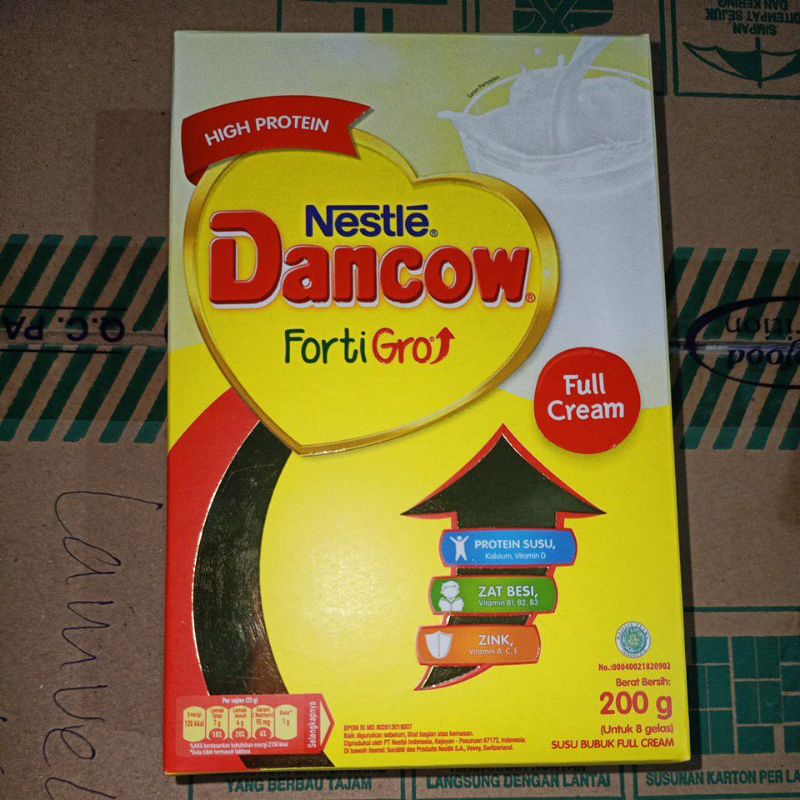 Dancow Fortigro Instant / Coklat / Full Cream 200 gr