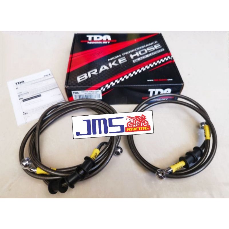 selang rem kabel rem tdr racing non abs depan/belakang set nmax old dan nmax new silver dan carbon pnp