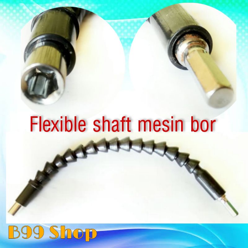 Adapter Flexible Shaft Obeng Mesin Bor