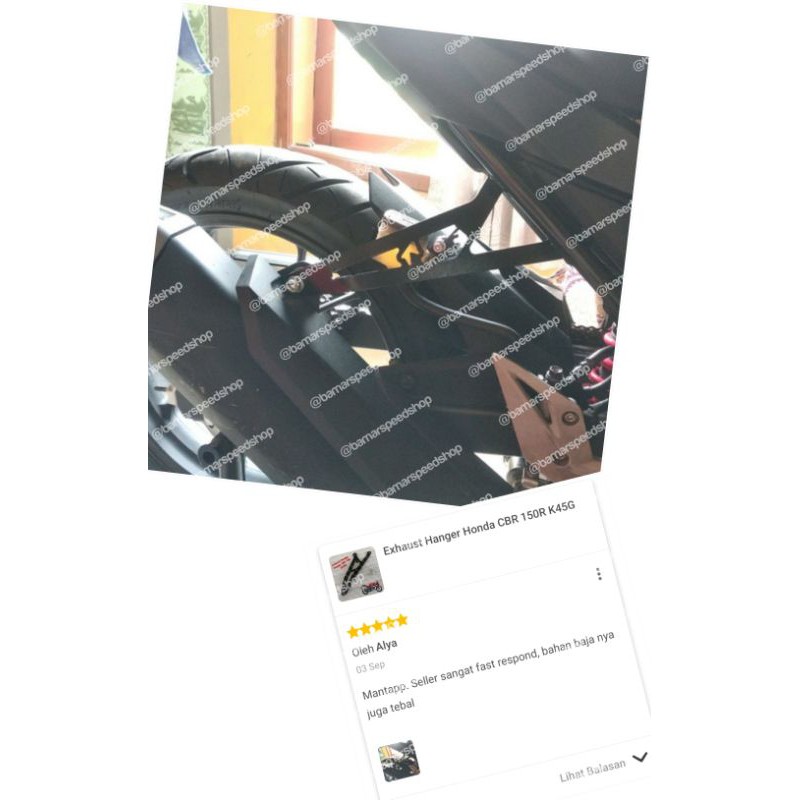 Exhaust Hanger / Gantungan Knalpot New CBR 150R K45G K45N K45R Facelift Led-4