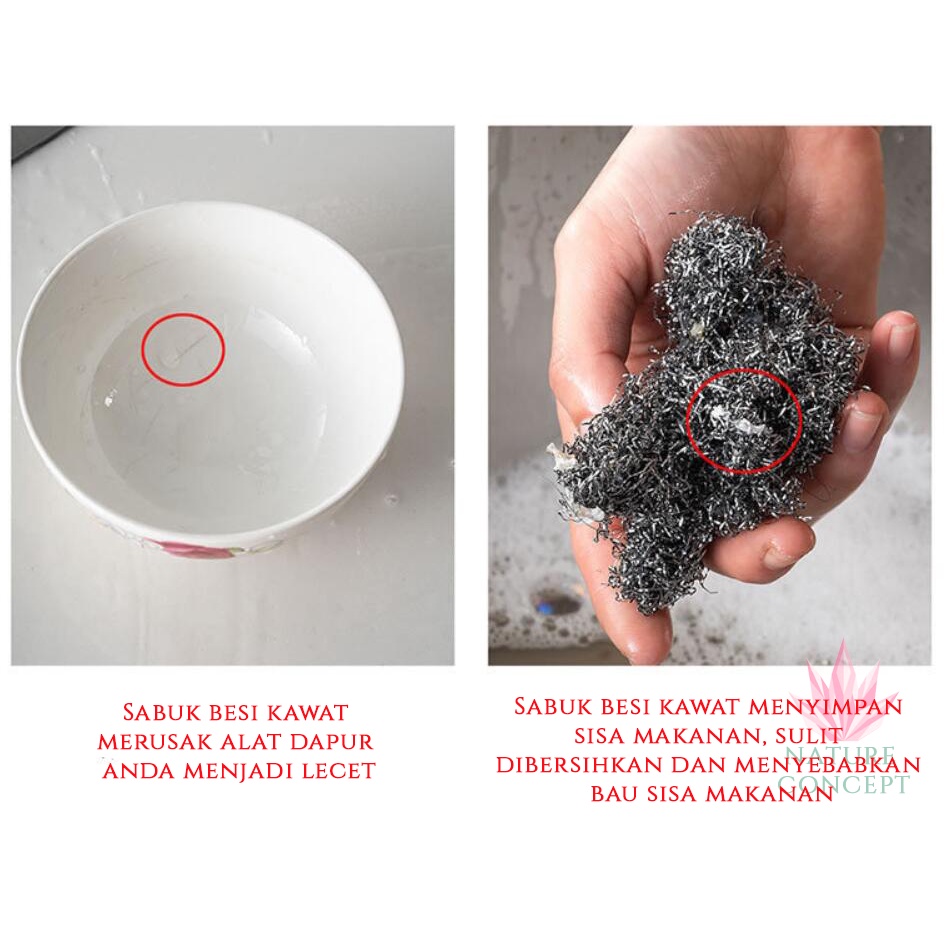 Sabuk Cuci Piring tiwul Stainless steel 316 TERBARU tahan SELAMANYA