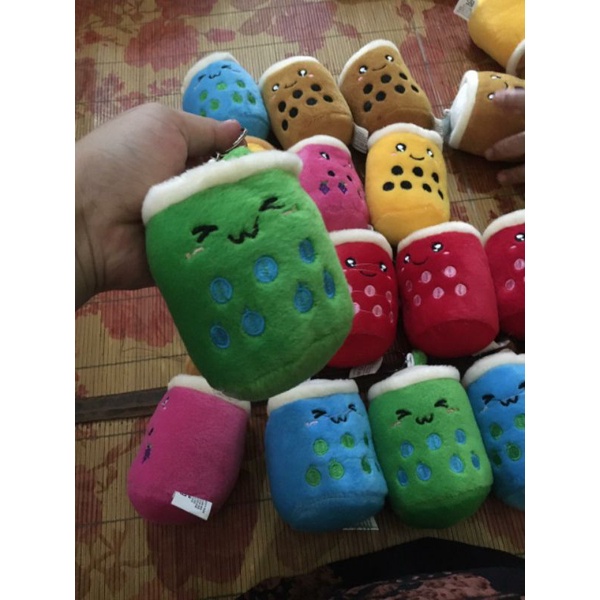 gantungan kunci boneka boba mini