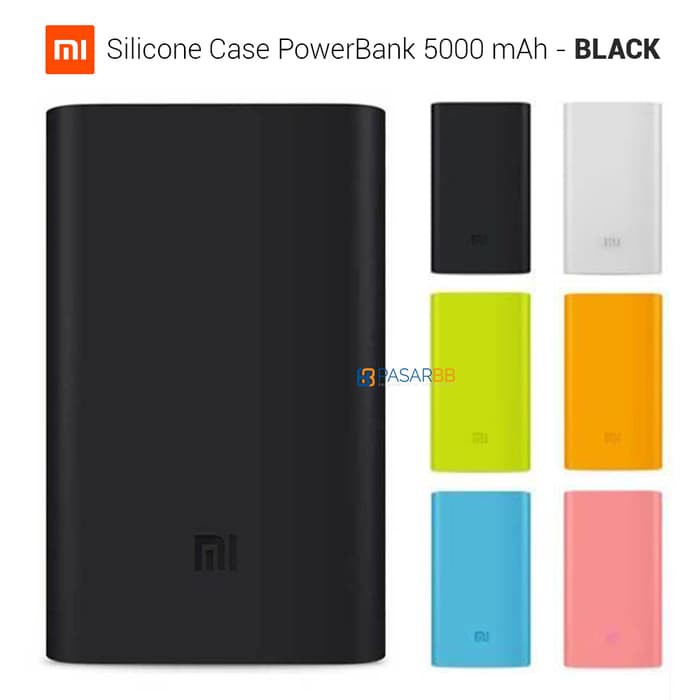 Silicon Case Cover For Xiaomi Powerbank 5000Mah - Full Color - Biru Muda
