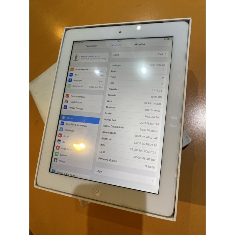 ipad 4 16GB 4G LTE Wifi + Celuler Seken