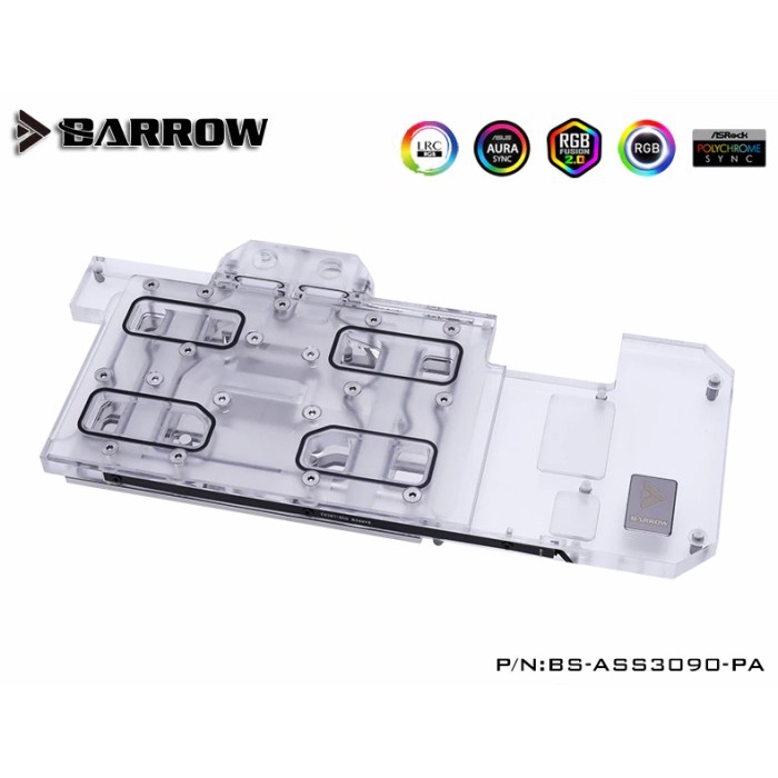 BARROW BS-ASS3090-PA GPU Block for ASUS STRIX RTX 3080 3090 ARGB