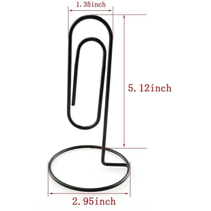 

10Pc Study Note Holder Office Desk Paper Clip Memo Holder,Black Lbjrr70I24