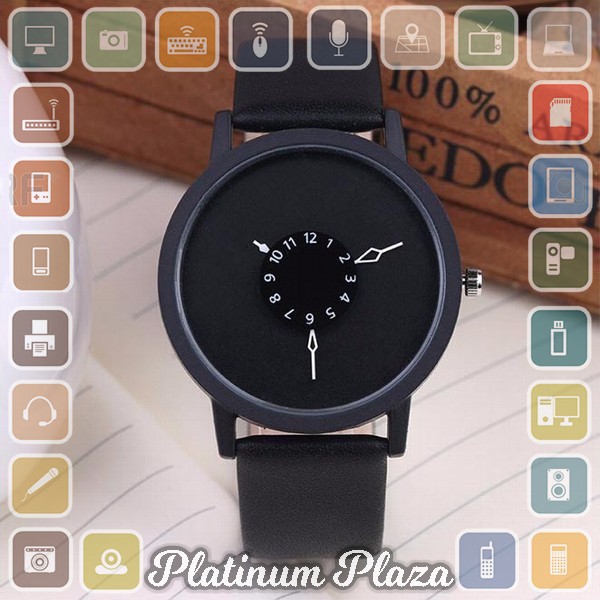 Jam Tangan Wanita Unique Dial - Black`EZ17HZ-