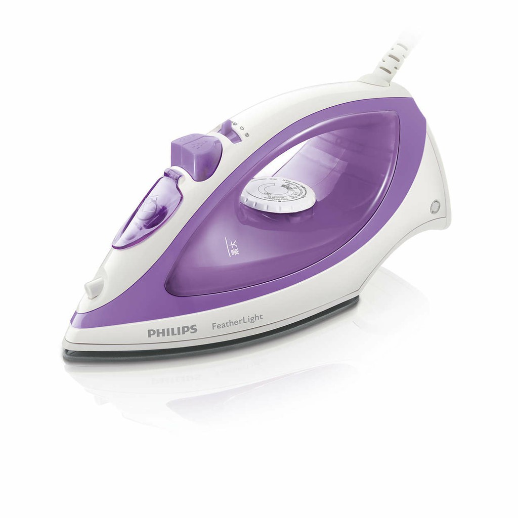 PHILIPS Setrika Uap GC1418/35 -Ungu, Semburan Uap,Tapak Non-Stick, seterika, setrikaan, gosokan baju-1