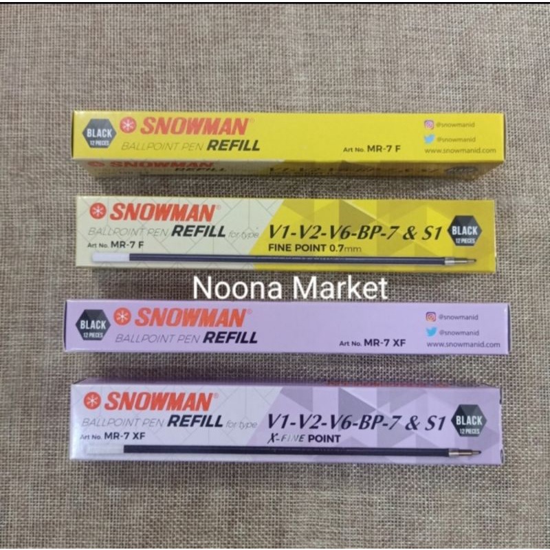 

Snowman Isi Ulang Ballpoint MR-7 / Refill Ballpoint Snowman.