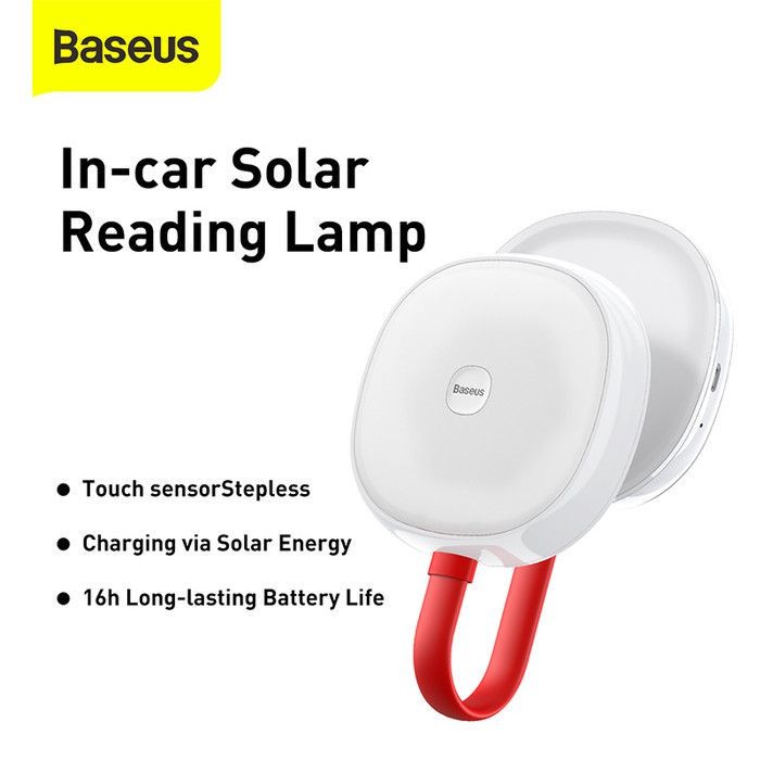 Baseus In Car Solar Reading Lamp Eye Protection Lampu Baca Mobil LED