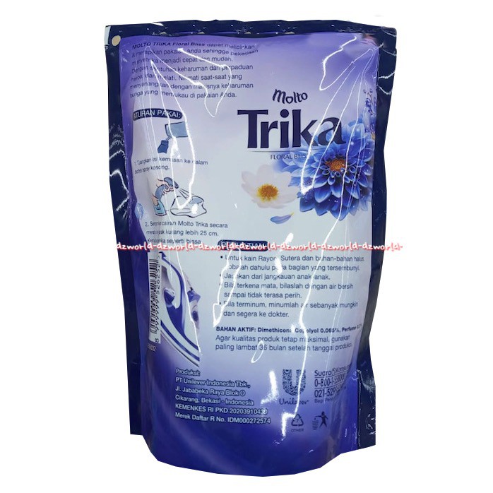 Molto Trika Pelicin Dan Pewangi Pakaian 400ml All Variant Molto Strika Kemasan Isi Ulang Refi Untuk Menggosok Setrika Pakaian Baju Agar Licin