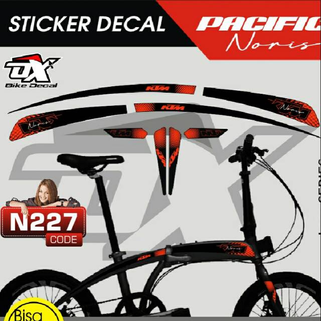 Stiker decal pacific noris seri n227 ready stock
