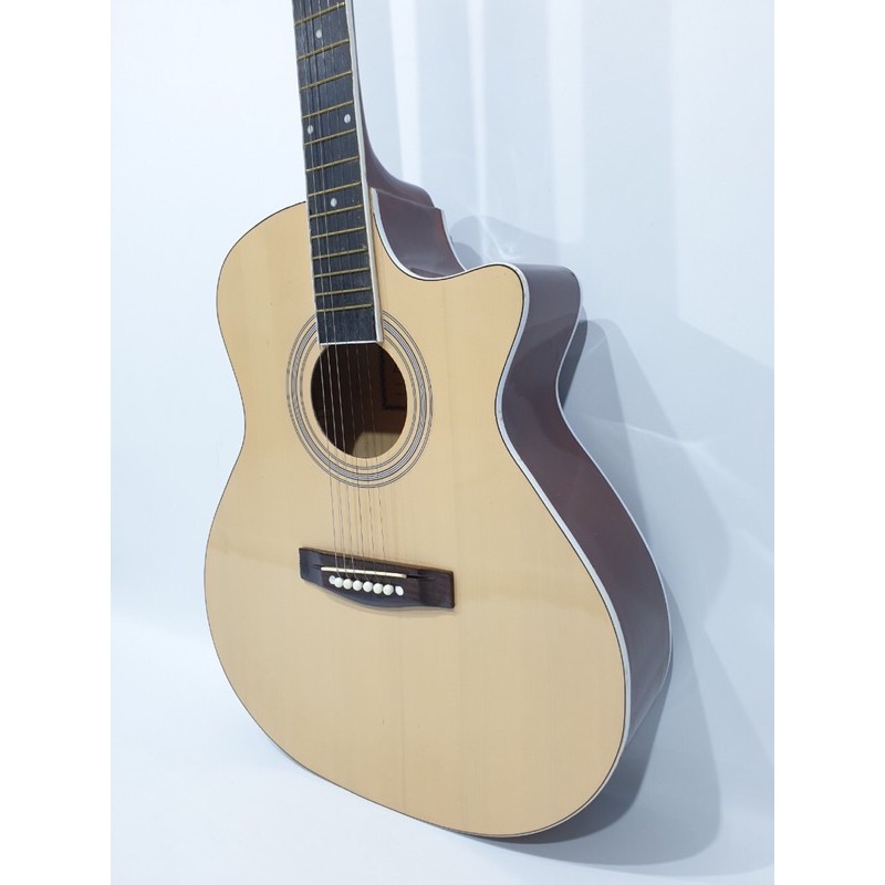 Gitar Akustik Merk Lakewood Natural Hitam Sunkay Trusrod Senar String Murah Jakarta Pemula