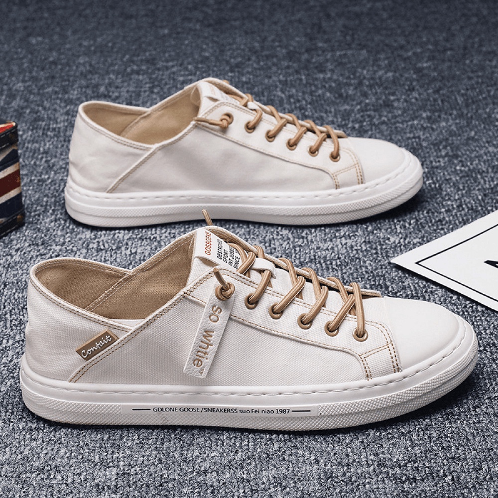 Sepatu Sneaker Pria Import - Sneaker Pria OBSIDEE SD BASIC LOW Running Shoes - Sepatu Kasual Santai-Brown