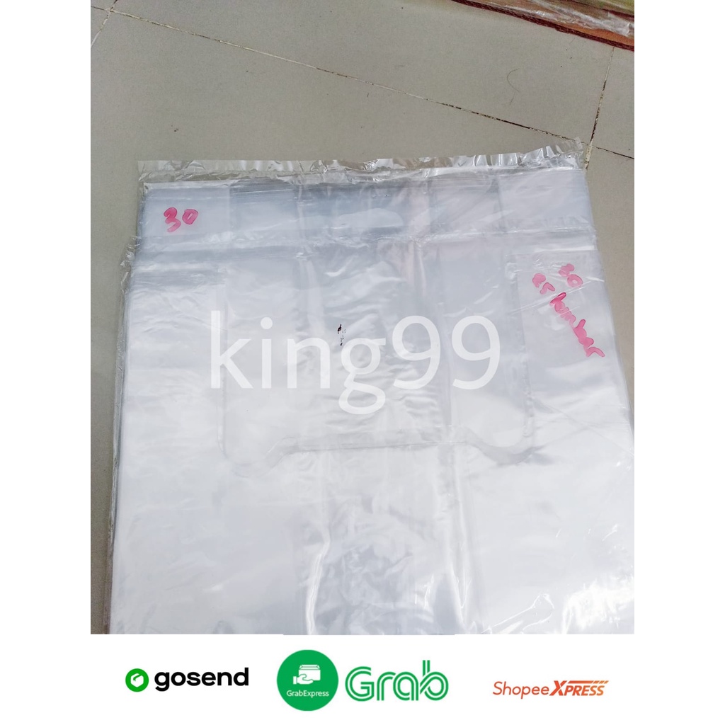 Kantong Kresek Plastik PE Bening PARTY ukuran 30 isi 25 lembar