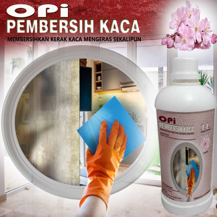 Cairan Pembersih Kaca 1 Liter wangi Sakura dan varian lainnyaFormula Baru pilihan wangi Produk OPI baru Suplayer terpercaya sudah ada izin edar resmi by Oke sabun suplayer