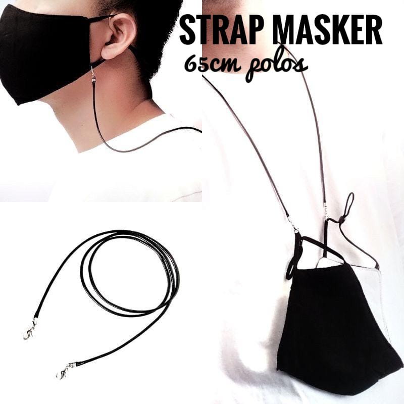 kalung masker POLOS/strap masker/masker strap/lanyard masker/pengait masker