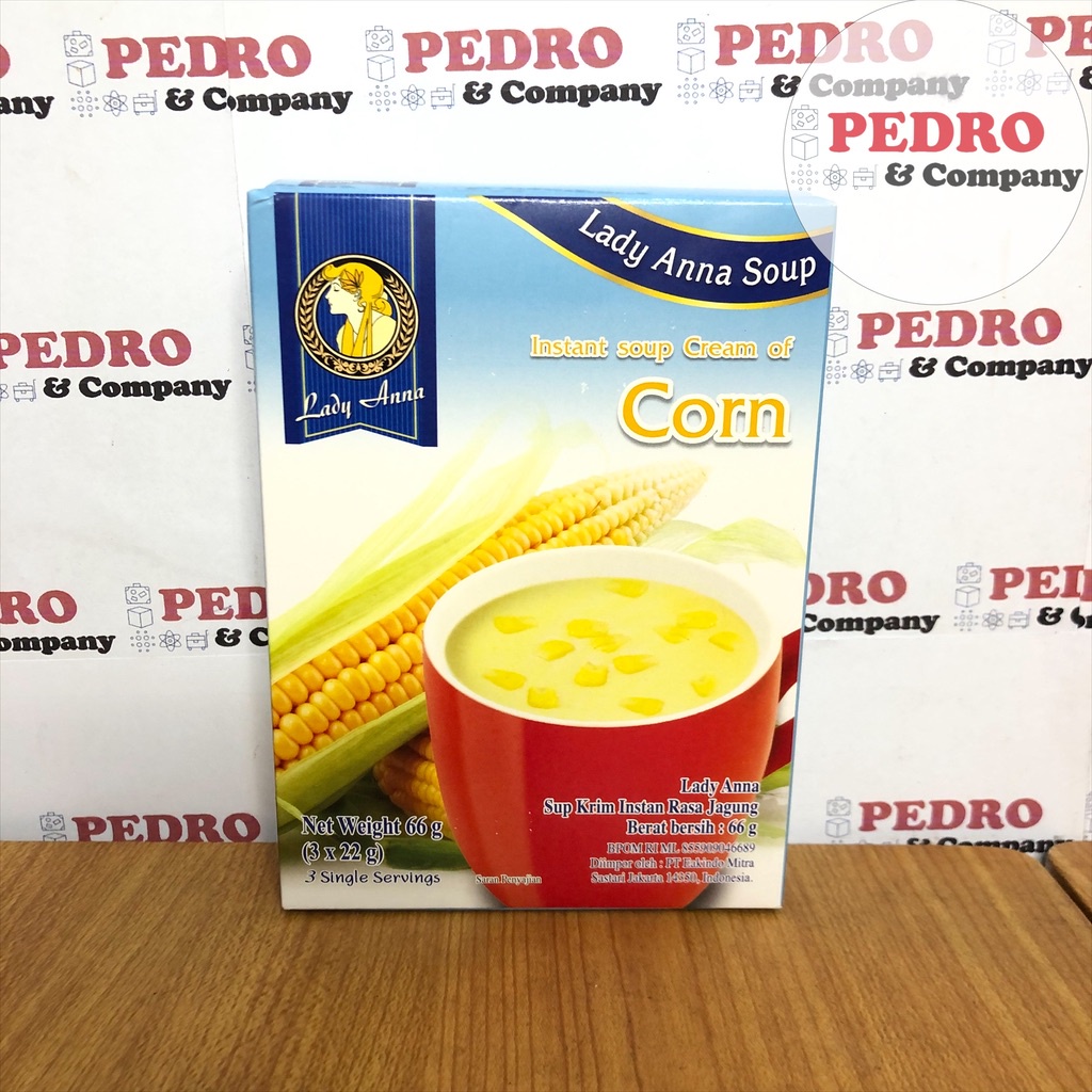 

Lady Anna instant corn cream soup 66 gram 3 sachets