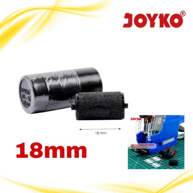 

TINTA ROL LABER HARGA/INK ROLLER/LABELLER JOYKO IR-18 18MM