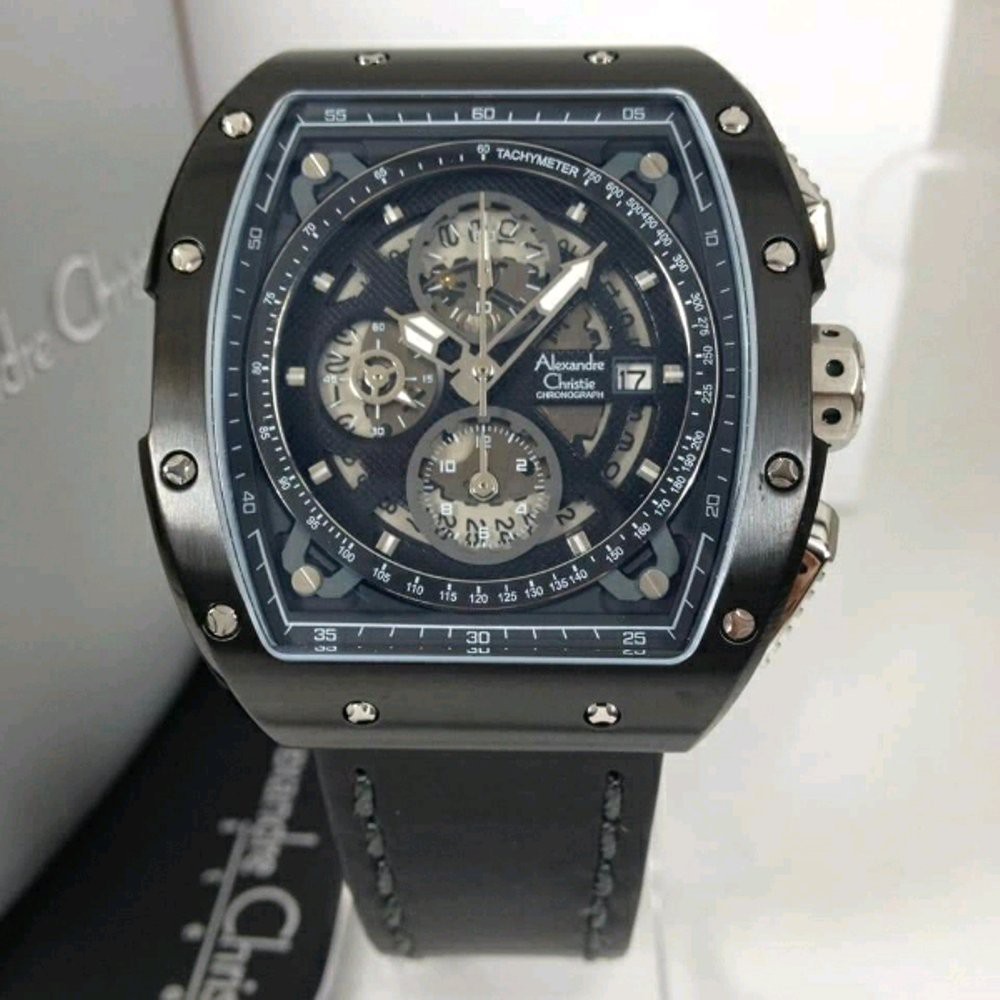 Jam Tangan Pria Alexandre Christie AC 6411  44x50mm xxkktr Original