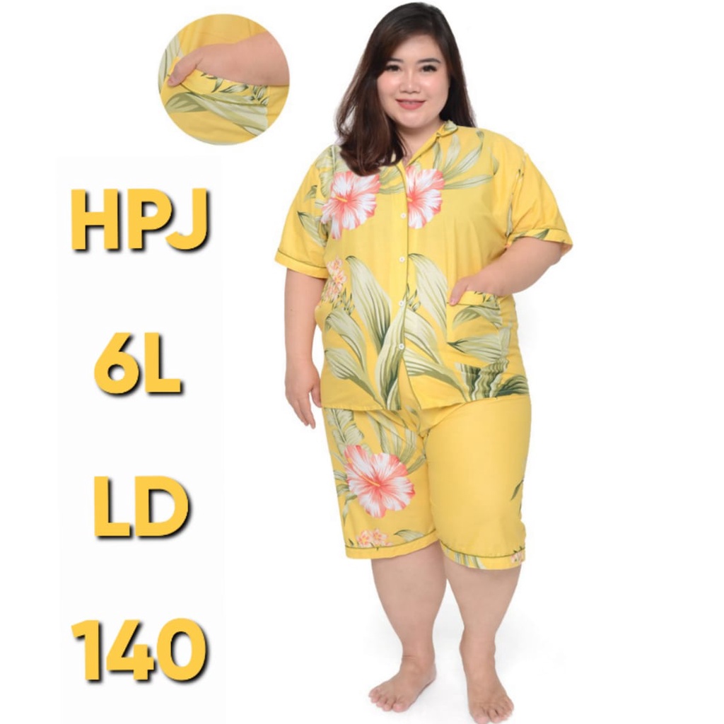 BAJU TIDUR ANAK CEWEK LENGAN PENDEK CELANA PANJANG SETELAN WANITA DEWASA JUMBO LD 130 140 150 160