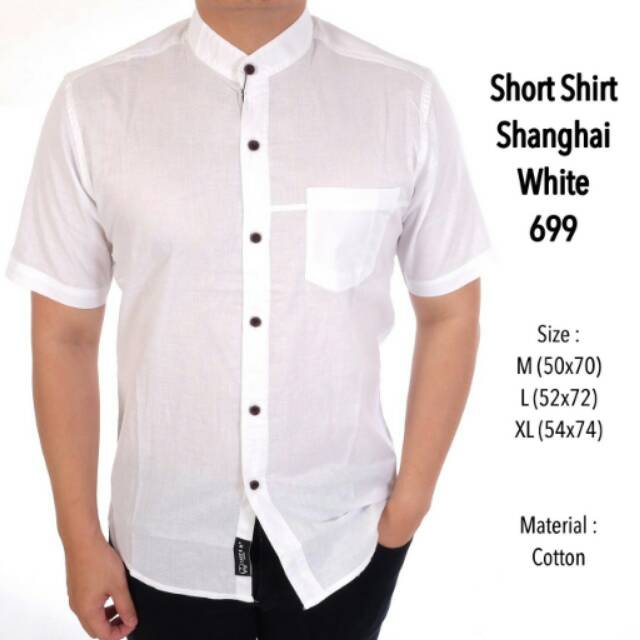 Urbanclothes Id Jual Kemeja Putih Polos Pria Cowok Murah Lengan Pendek Casual Shopee Indonesia