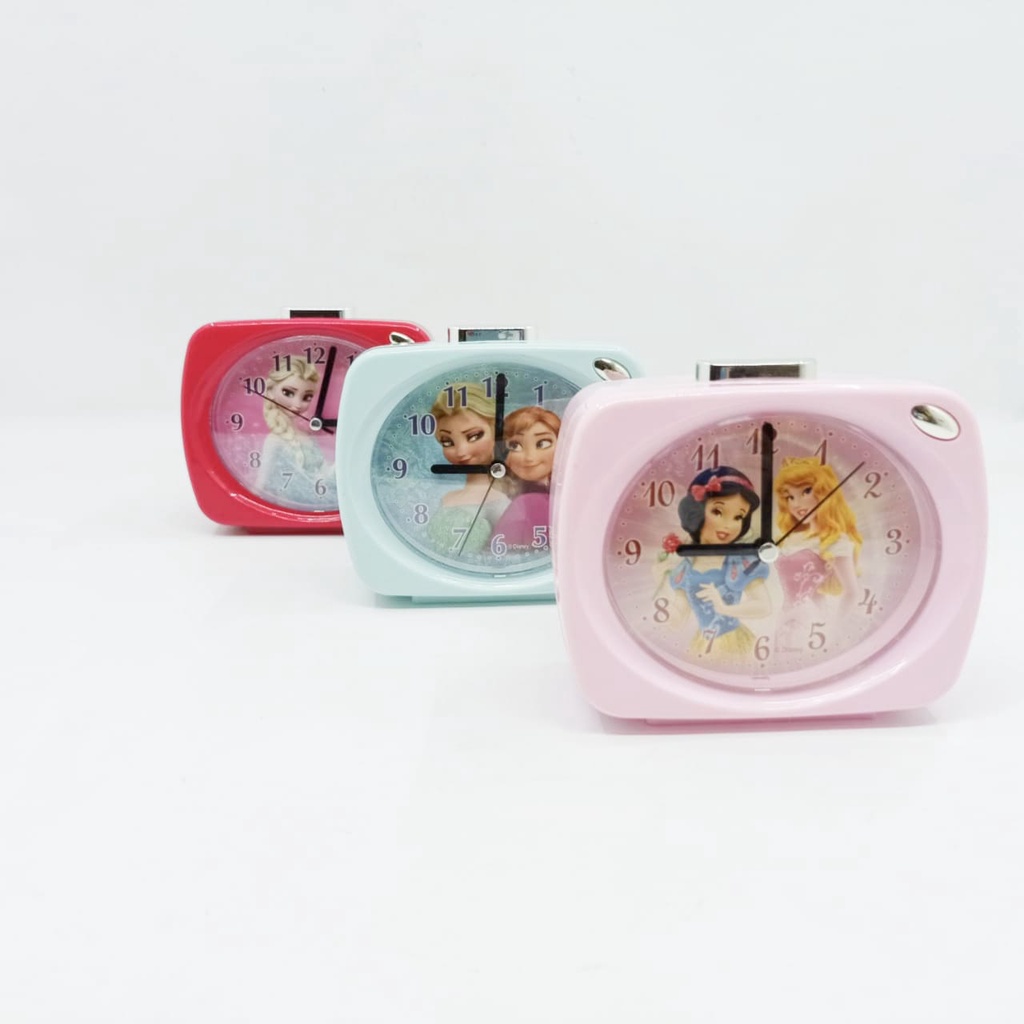 Jam Weker Beker / Jam Meja Alarm Mini Karakter Kartun Anak
