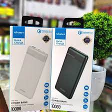 VIVAN VPB-M10 10000mAh QC3.0 PowerBank with type-C 3A Cable white - Black and white