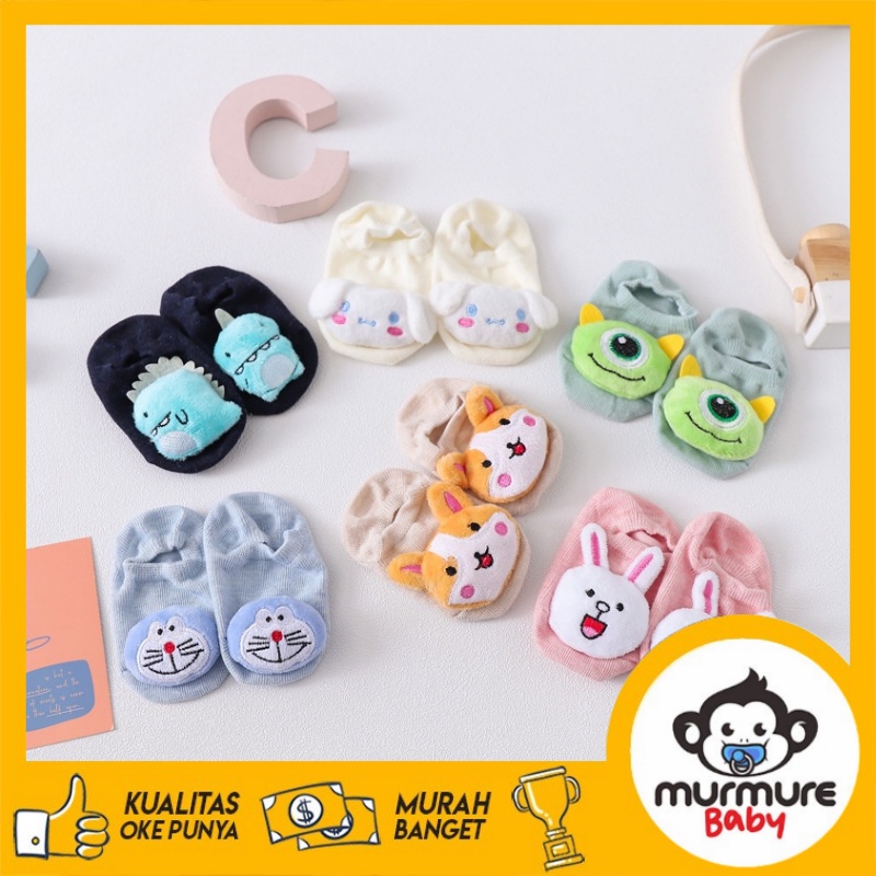 MURMURE.BABY I KAOS KAKI BAYI ANTI SLIP/KAUS KAKI BONEKA 3D KAOS KAKI ANAK LUCU