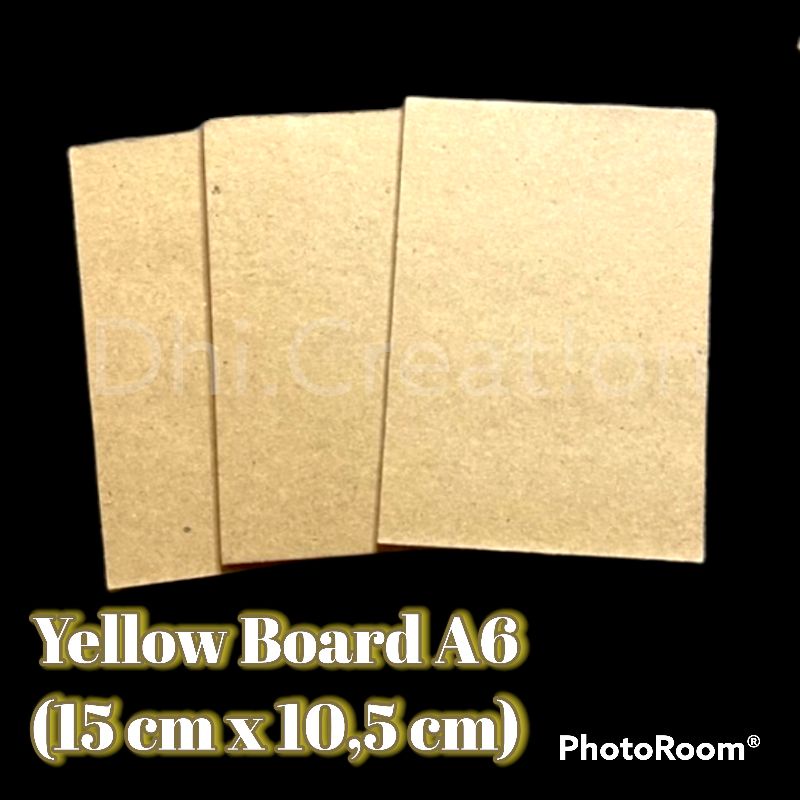 

YELLOW BOARD ukuran 10.5 x 15 <A6> tebal