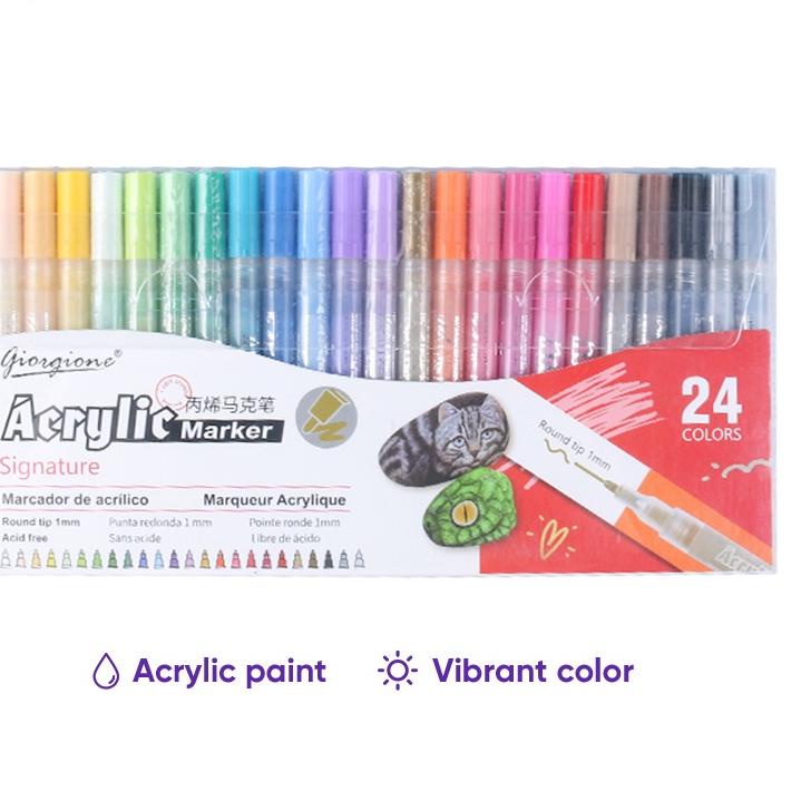 Banyak Dipakai.. Giorgione Acrylic Marker Pen Set Spidol