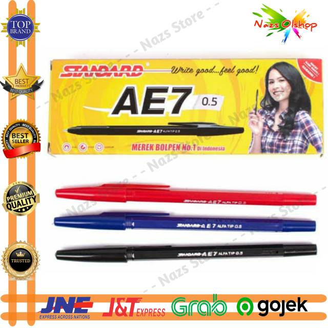 

Pulpen / Pena / Bolpen / Bolpoin / Pen Standard AE7 0.5 mm