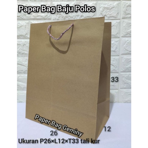 

Paper bag baju polos