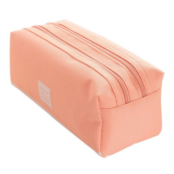 

Unik Sgj-S252 Kotak Pensil Dan Stationery Dual Zipper / Dompet Pensil 2 Pou Promo