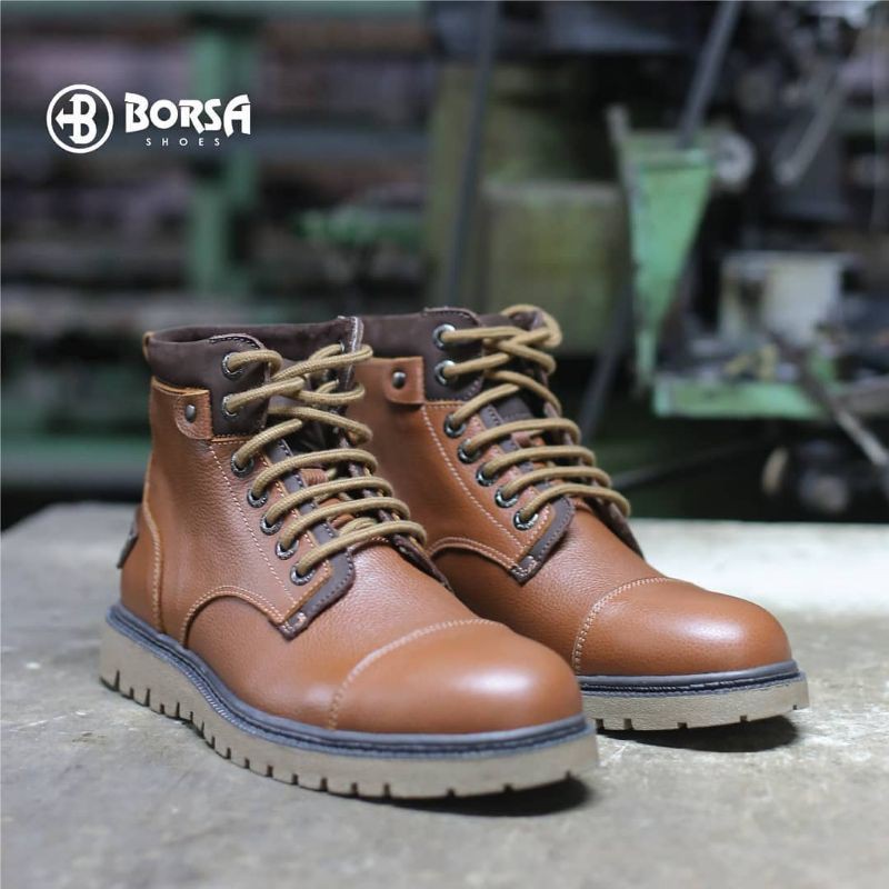 SEPATU BOOTS BORSA PRESTIGE DUKE - ORIGINAL LEATHER BOOTS