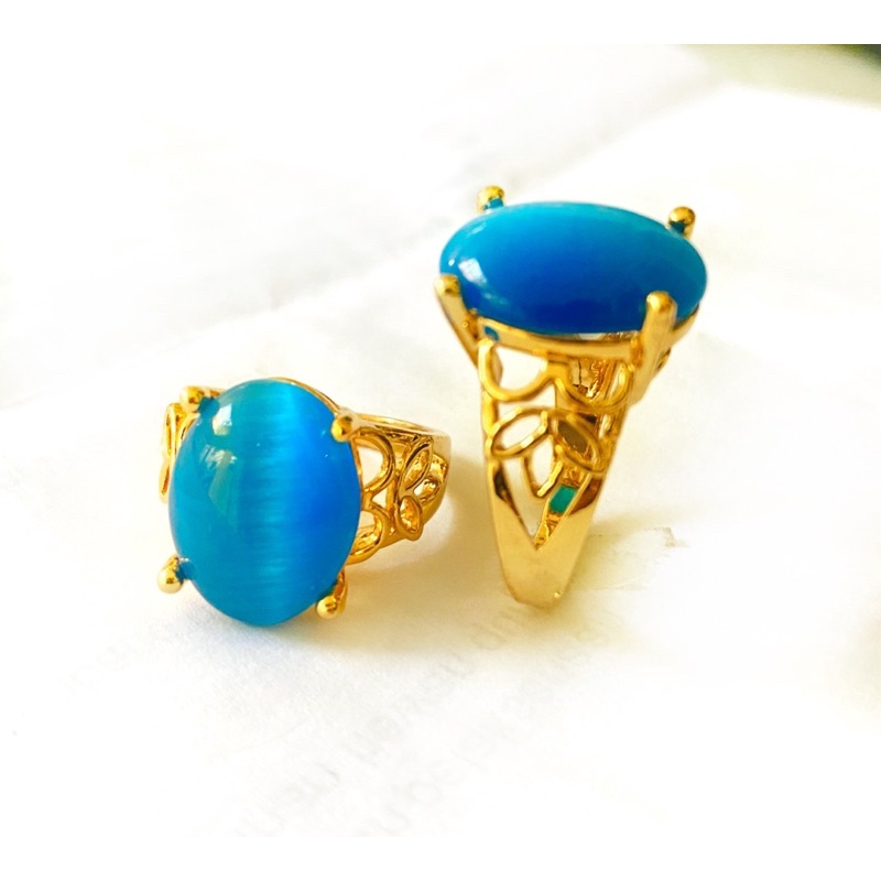 Cincin batu merah //cincin wanita //cincin lapis emas // perhiasan fasion//cincin