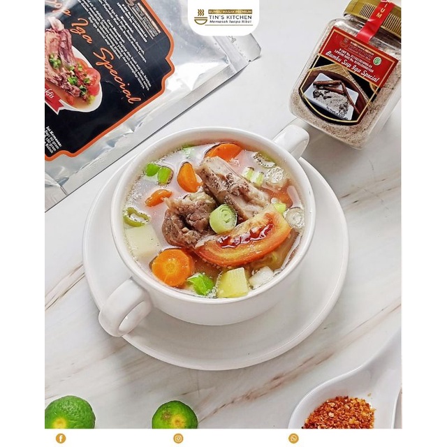 

Bumbu Sop Iga Spesial TIN'S KITCHEN Bumbu Masak Instan Premium Praktis Enak Sehat Tanpa Pengawet Cita Rasa Resto 200gr