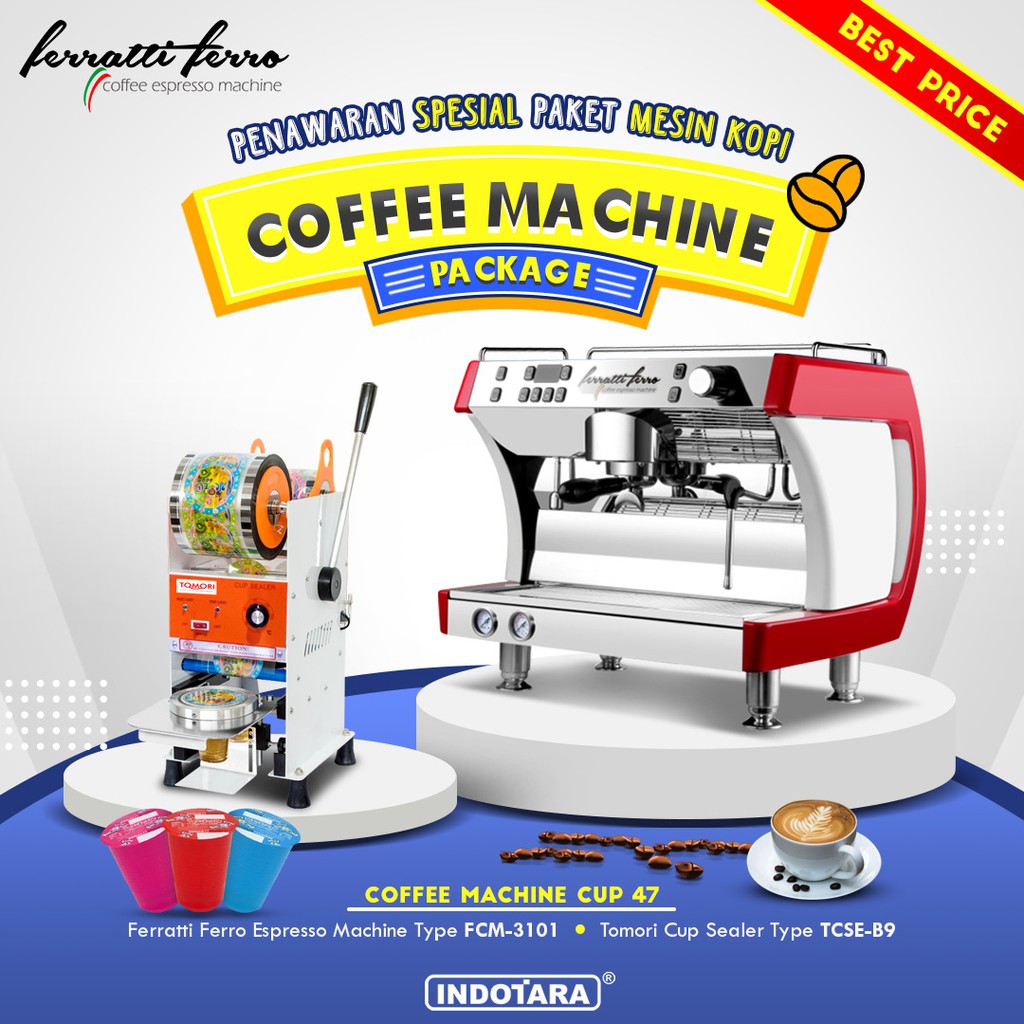 Paket Mesin Kopi Espresso Machine Cup - 47