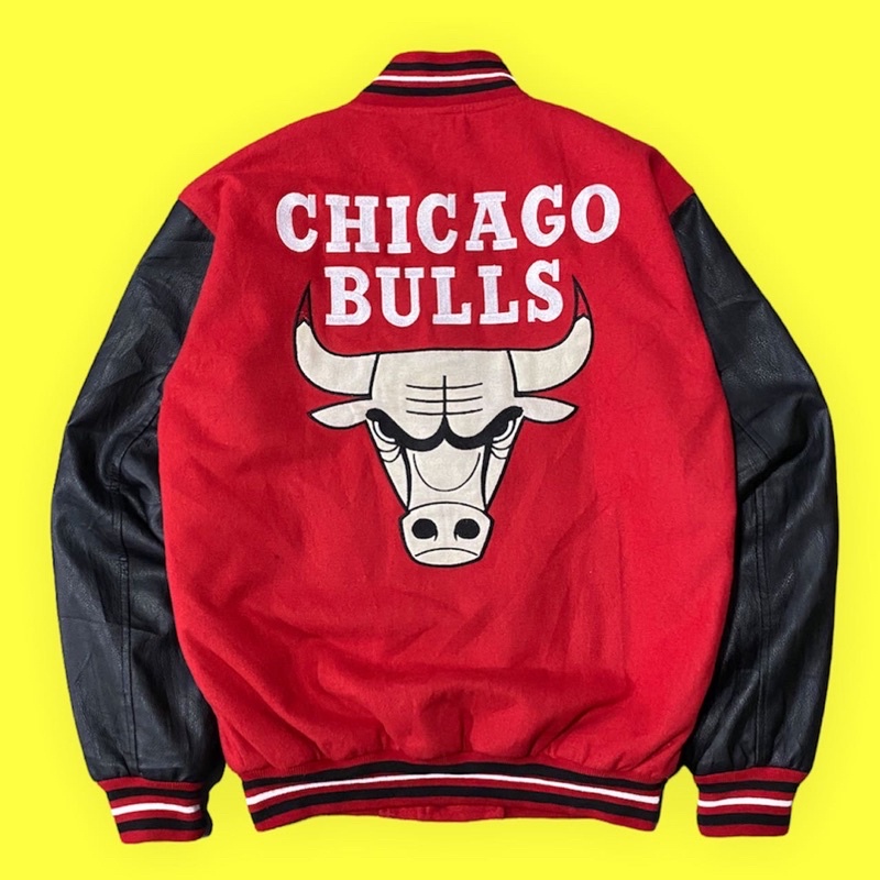 varsity chicago bulls leather second by official marchandise NBA original