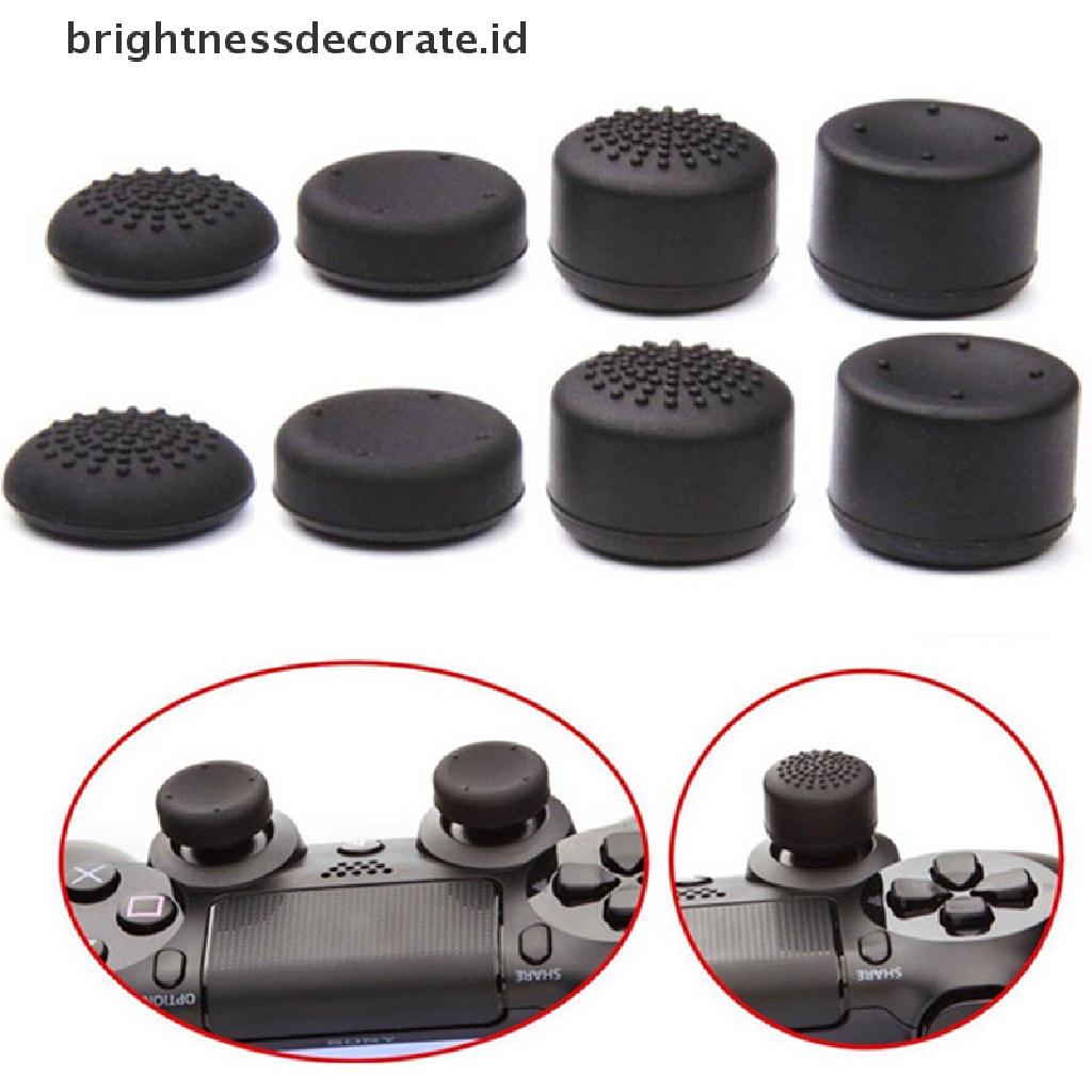 [birth] 8X Silicone Replacement Key Cap Pad for PS4 Controller Gamepad Game Accessories [ID]