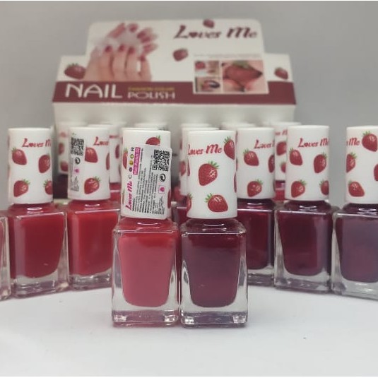 NAIL POLISH kutek LOVES ME FASHION COLOR WARNA MERAH