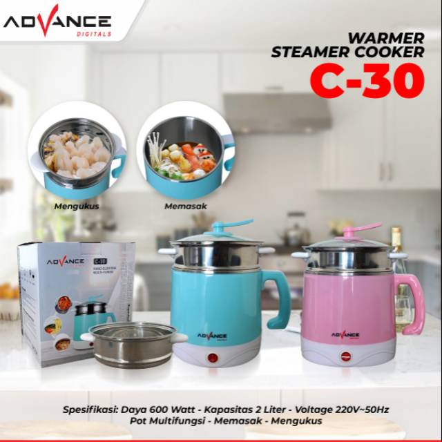 Warmer Steamer Cooker Panci Listrik Advance C-30