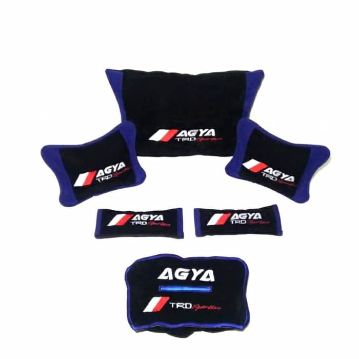Barang Berkualitas Agya TRD Sportivo Bantal aksesoris mobil Hitam lis