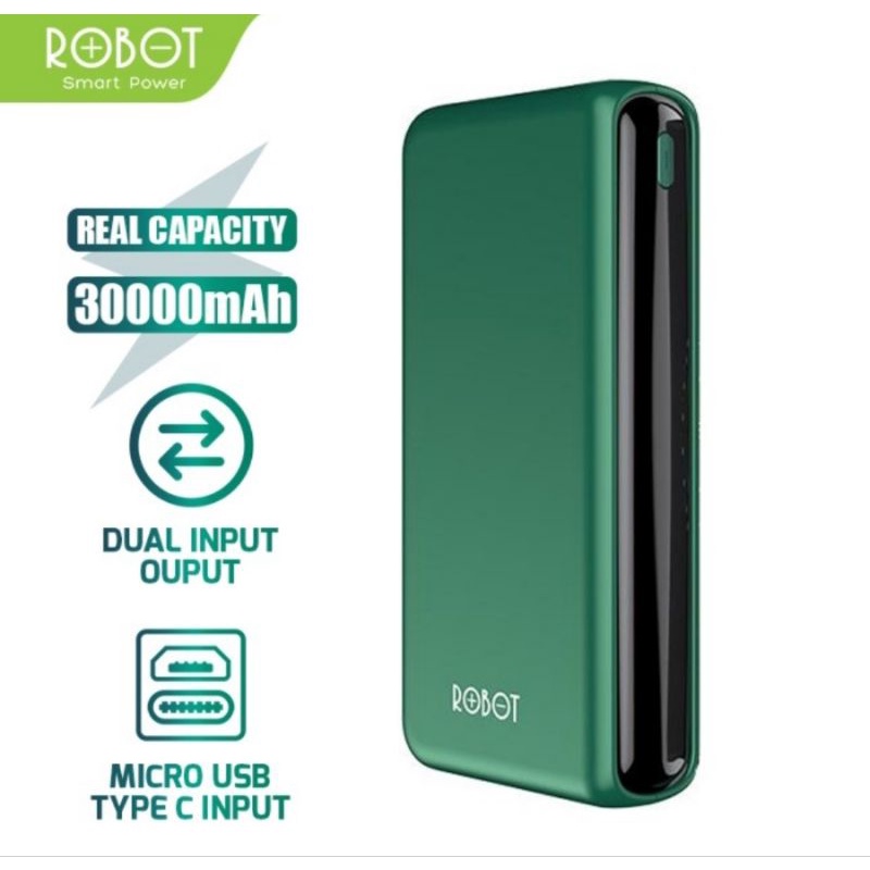 PowerBank ROBOT 30000mah RT31 2 Inputs &amp; 3 Outputs Quick Charge Port