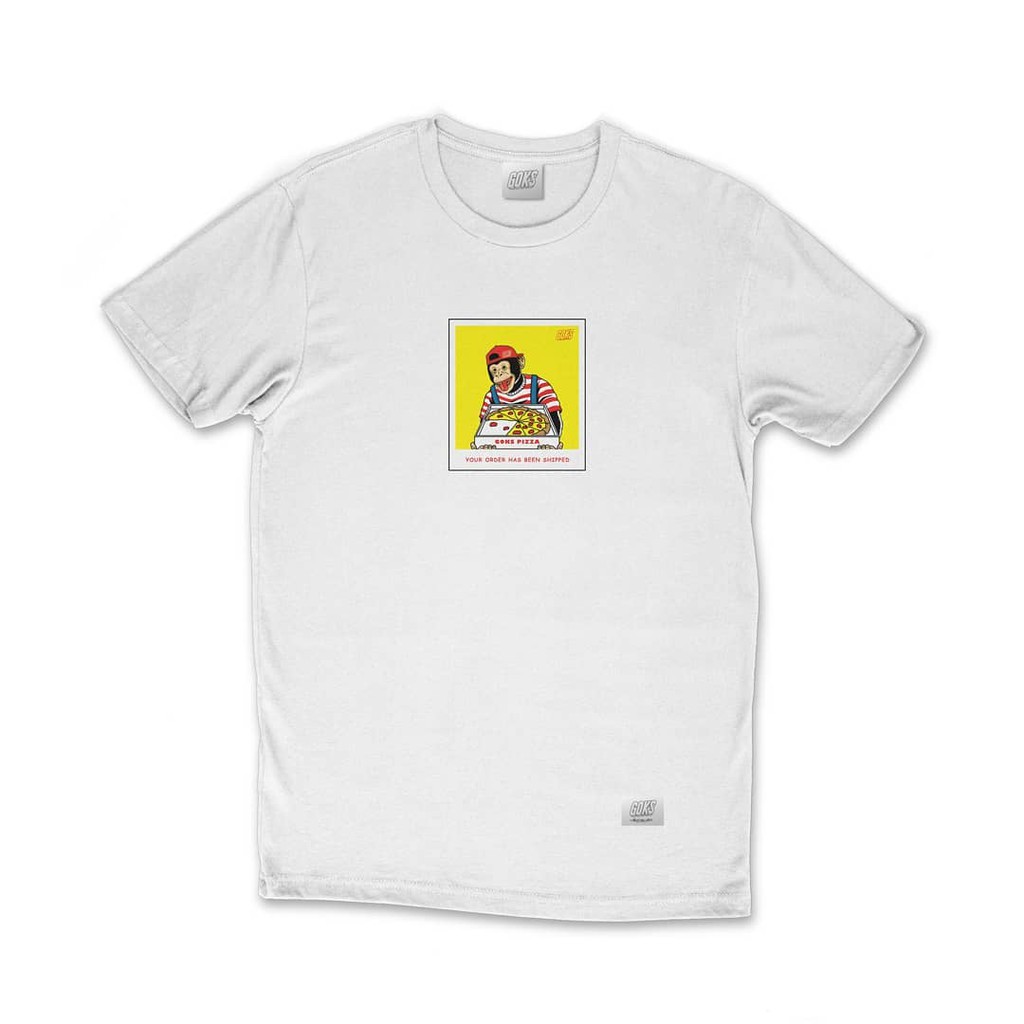 

GOKS PIZZA WHITE TEES
