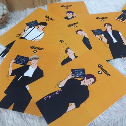 Art Print BTS Ilustrasi Butter