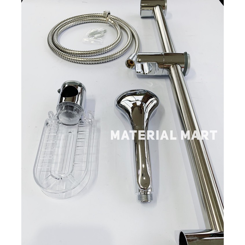 Hand Shower Tiang Set | Hand Shower Mandi 1 Set | Shower Mandi Set | Material Mart