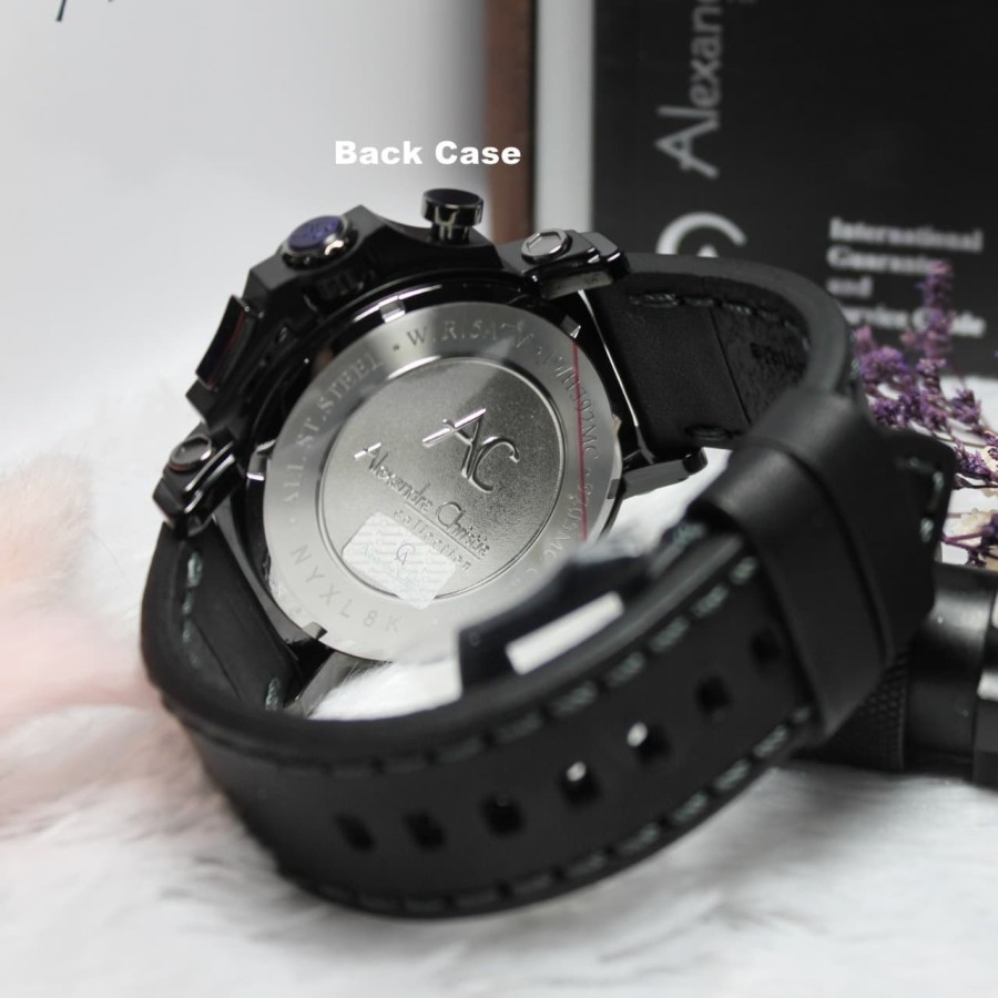 ORIGINAL Jam Tangan Pria Alexandre Christie Collection AC 9205 / AC9205 / 9205 Garansi Resmi 1 Tahun, Leather