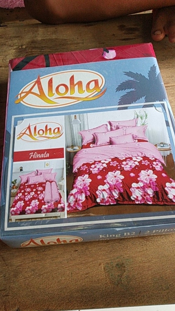 Sprei 16 Aloha Motif Darkgreen/darkpink/grey/lightblue/maroon/olive/tosca